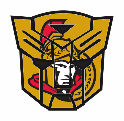 Autobots Ottawa Senators logo iron on paper